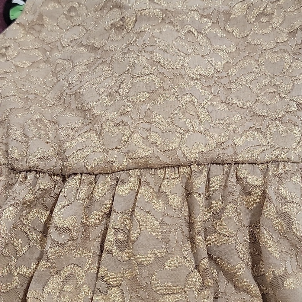 Cottagecore Style Joyce Leslie Gold Woman's Dress Size Medium. C129 - Picture 6 of 6